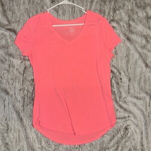 V neck bright pink coloring